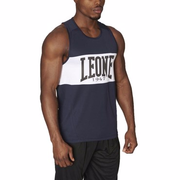 LEONE SHOCK BOXING SINGLET-BLUE